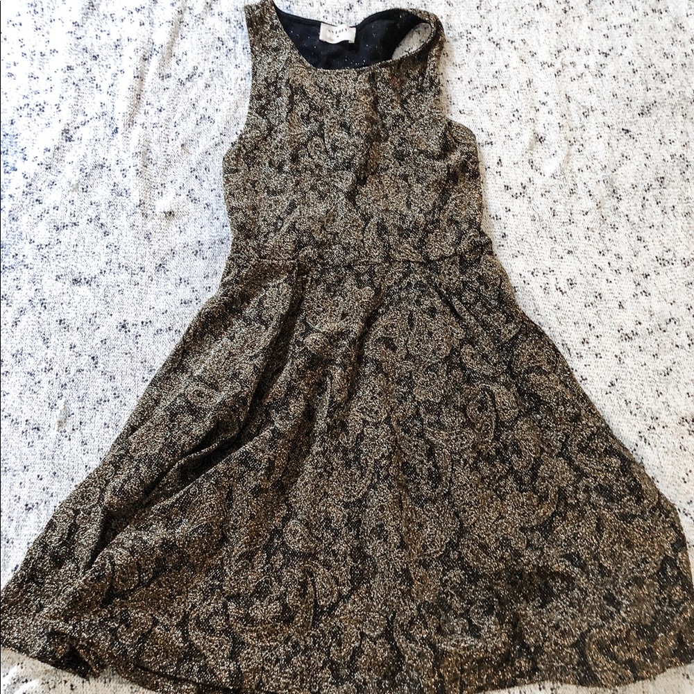 EVERYLY dress black/gold size small NWOT